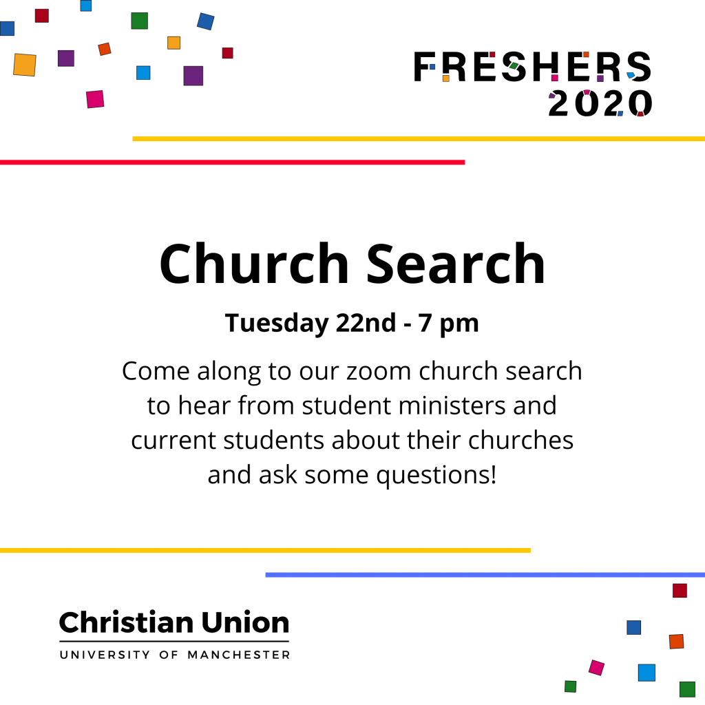 Freshers 2020 Church Search