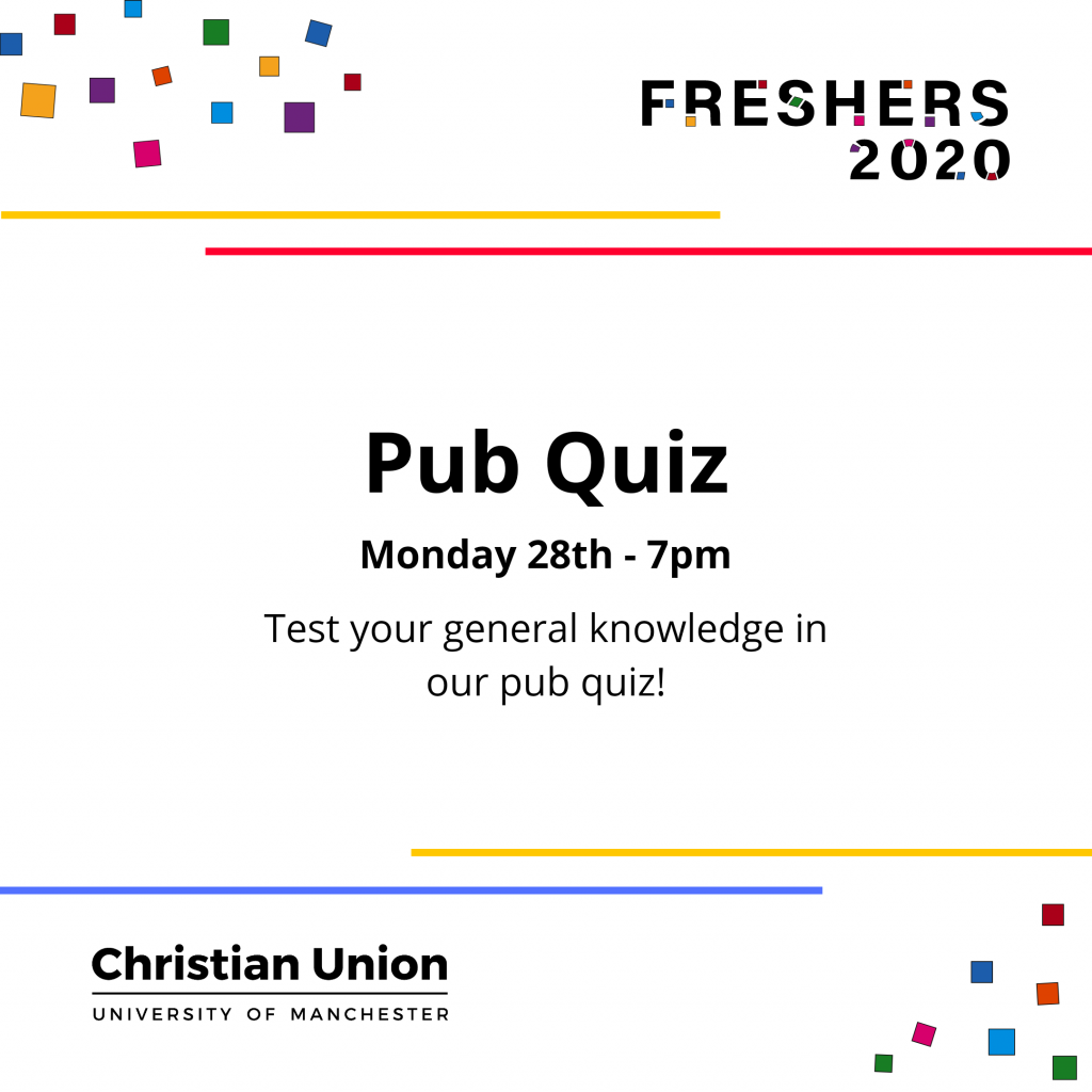 Freshers 2020 Pub Quiz